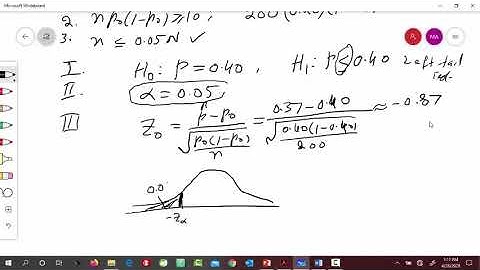 Example: Hypothesis Testing using Classical Approach