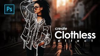 How to Create Clothless Effect / Invisible Jacket in Photoshop - Photoshop Tutorials screenshot 5