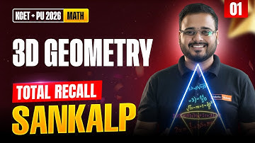 🔥 Complete 3D Geometry P1 | KCET + PU2 Theory & Most Expected Questions | Target Top 1000 Rank