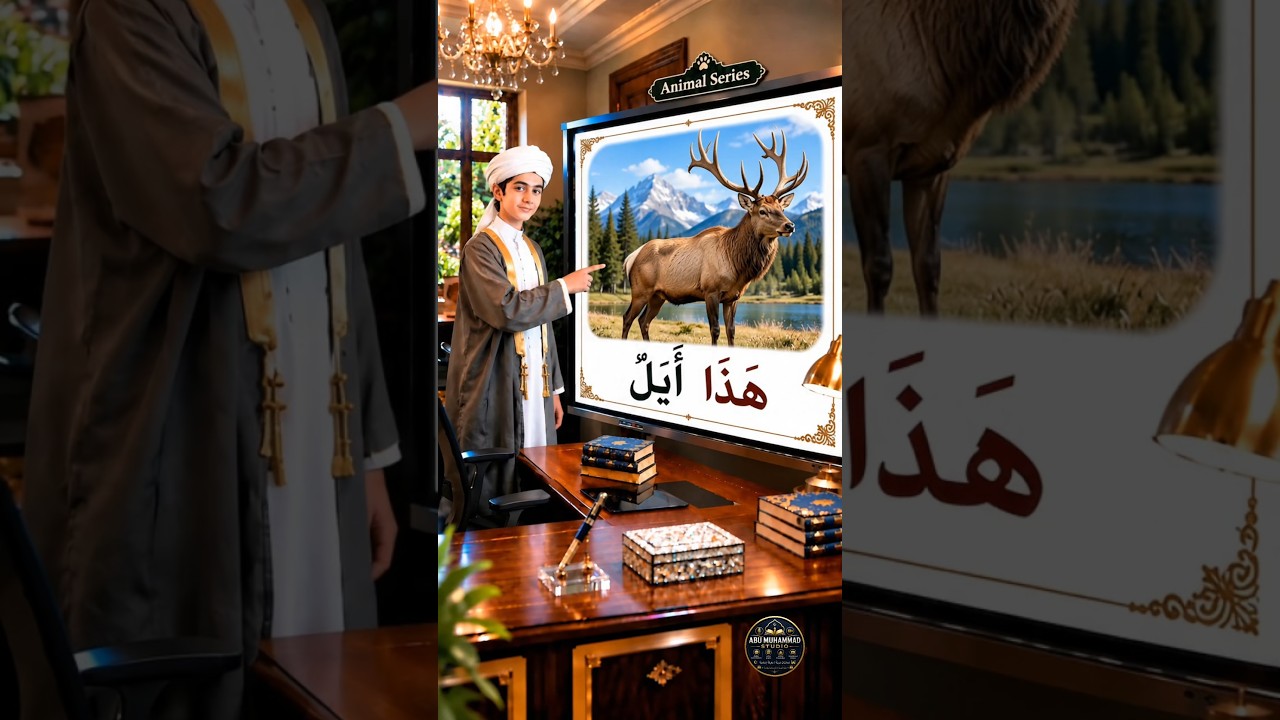 Learn 5 Animals in Arabic | Animal Series | Part 9 | #learnarabic #shorts #youtubeshorts