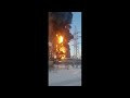 В Тюмени горит Антипинский нефтеперерабатывающий завод