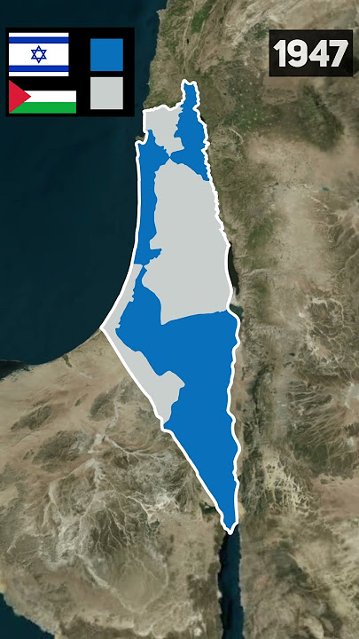 Evolution of Israel/Palestine Borders on Map