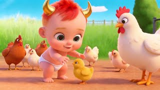 Old Macdonald tinha uma fazenda | Canções infantis e cantigas | Monster Baby Red