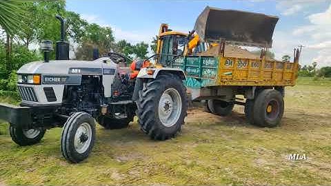 Eicher 551 Range power plus tractor with fully loaded trolley | John Deere tractor power | CFV