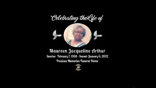 CELEBRATING THE LIFE OF MAUREEN JACQUELINE ARTHUR