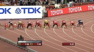 Usain Bolt Beats Justin Gatlin In A 100M Finals At 2015 Olympics..bolt Runs Like A Cheetah