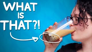 Sweet, creamy, and chunky?! | Vat19 tastes Boba Bubble Tea in a Can!