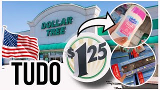 DOLLAR TREE EUA LOTADA DE COISAS POR $1.25 - FAZENDO COMPRAS NA DOLLAR TREE DOS EUA