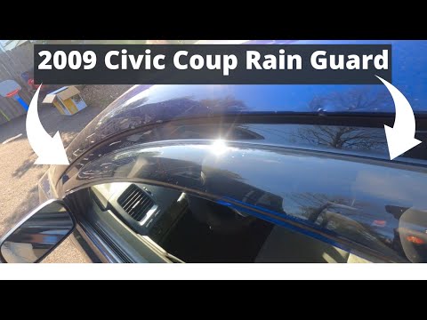 2009 Honda Civic rain guard installation