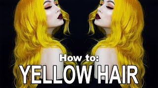 How to: Yellow Hair | The Best Hair Dyes CF & VEGAN | Evelina Forsell