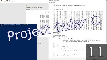 Project Euler in C #11: Largest Product In A Grid
