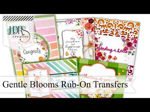 HSN Gentle Blooms Rub-On Transfers | Product Overview & Project Inspiration