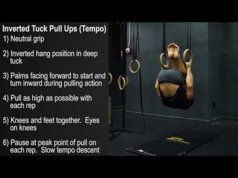 Inverted Tuck Pull Ups (Tempo)