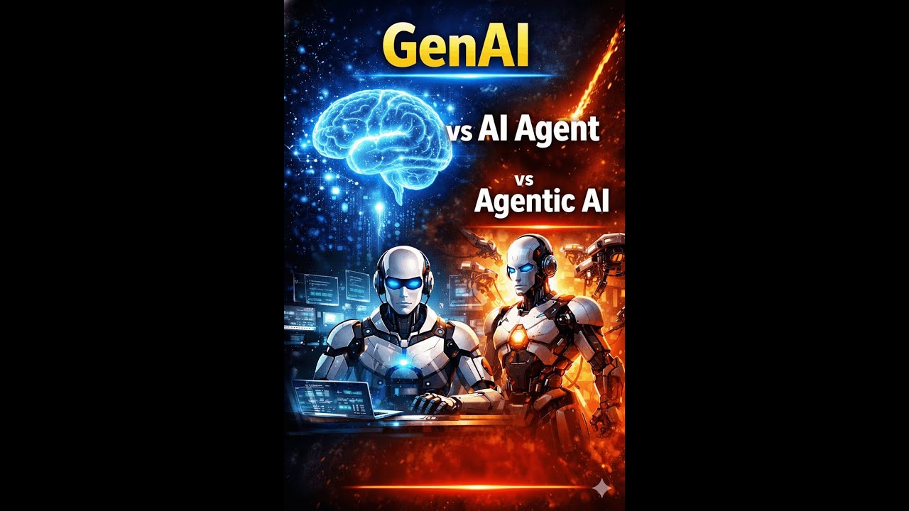 GenAI vs AI Agent vs Agentic AI | Real Difference Explained with ...