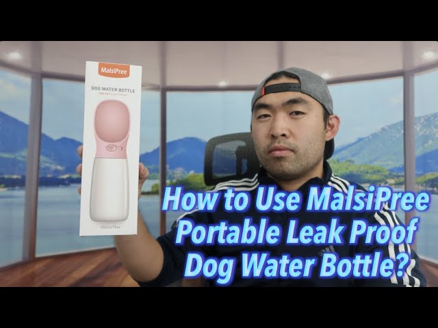 Portable Dog Water Bottle with Charcoal Filter