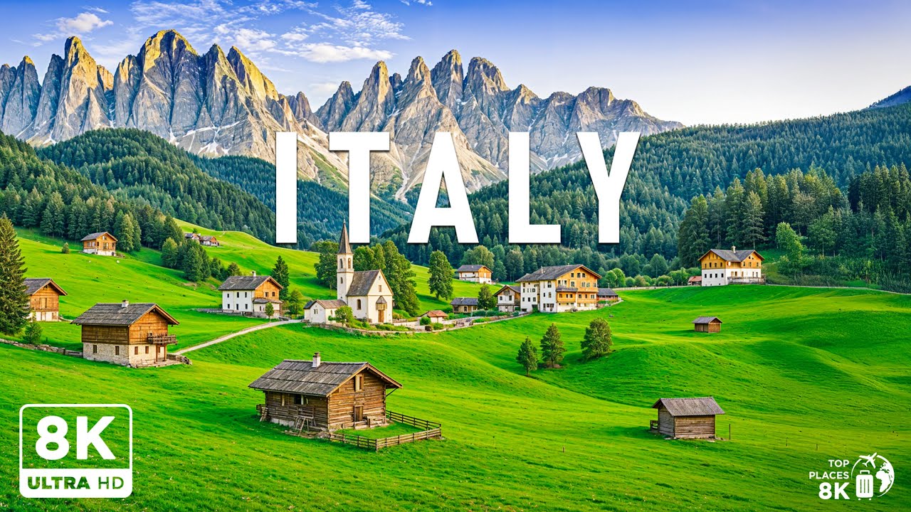 Италия 8K UHD — Вид с воздуха на самый красивый остров Средиземноморья — ВИДЕО 8K UHD