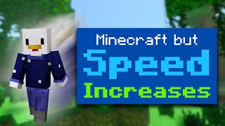 Minecraft, But Speed Increases!!