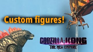 Custom Neca Mothra (2024) and Great Ape warrior (Godzilla x Kong:The New Empire)