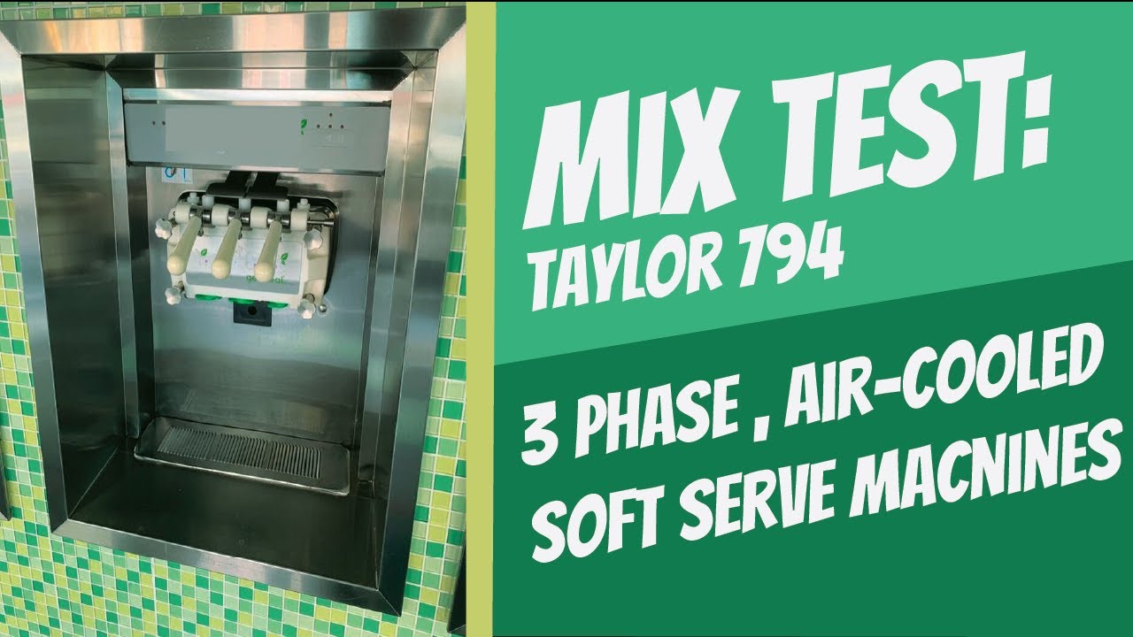 taylor 3 phase ice cream machine