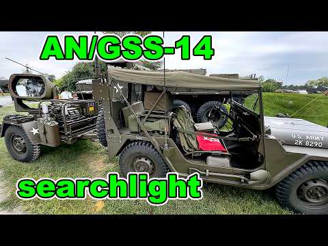 U.S. Army M151 MUTT Jeep with AN/GSS-14 Searchlight