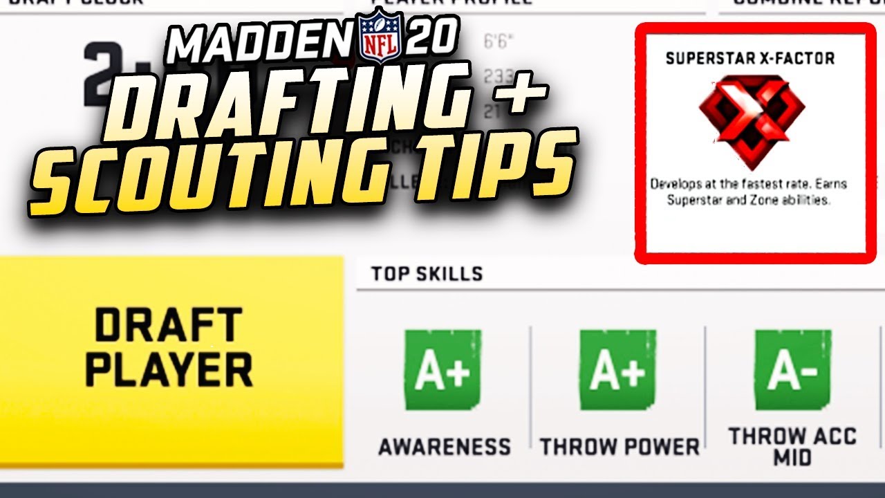 How To Scout And Draft Superstar X Factors In Madden Franchise Drafting Tips Youtube