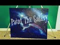 Galaxy Painting with Glow In The Dark Paints