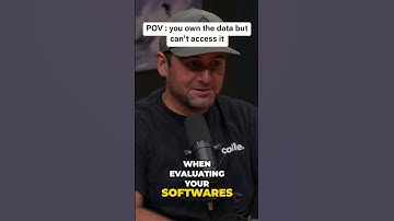 getting data in is easy, getting it out is the real pain point, catch the full video exclusively on