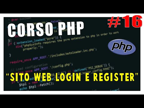 CREARE un SITO WEB con LOGIN E REGISTER - Corso PHP #16 | Vita Da Founder