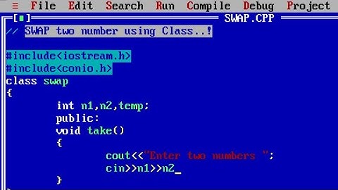 C++ program to swap two numbers using class and object | Swap two numbers in C++ | #LearnCoding