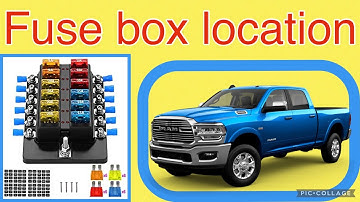 The fuse box location on a 2022 Dodge Ram 2500