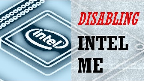 DIY: Disabling Intel ME 