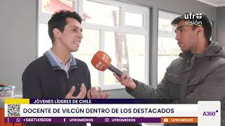 Docente de Vilcún es reconocido como uno de los jóvenes líderes de Chile | ARAUCANÍA 360°