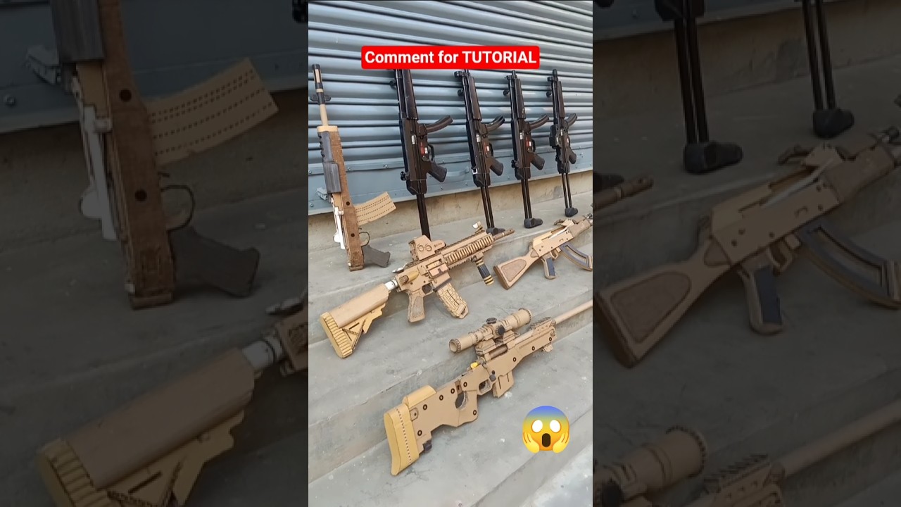 banduk/gun/cardboard guns