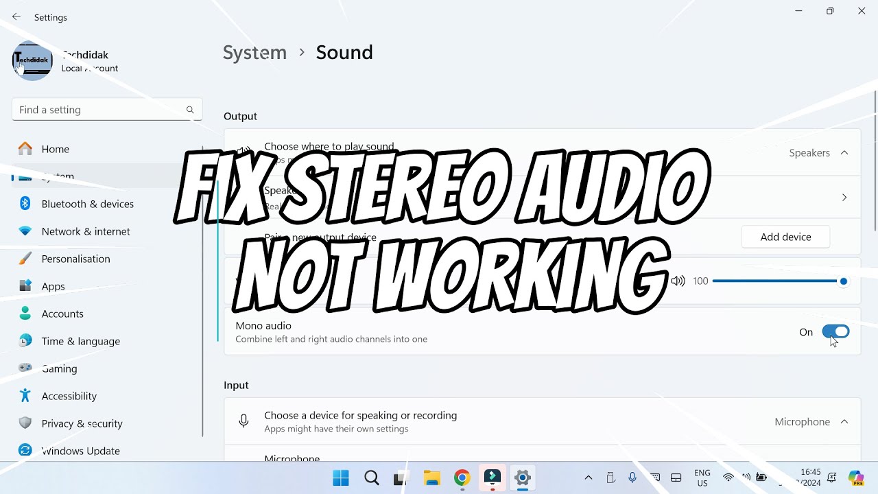 How to Fix Stereo Audio Not Working (Left and Right Playing Single Audio) YouTube