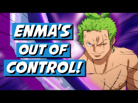 Feral 🎄 on X: Dead Man's Game is caused by Enma pulling out Conquerors  Haki for itself while Zoro is actively fighting it. Much like Enma hasn't  been able to dictate Zoro's