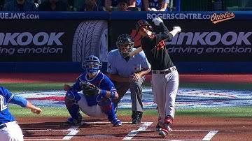 BAL@TOR: Machado drills his 50th double of the season