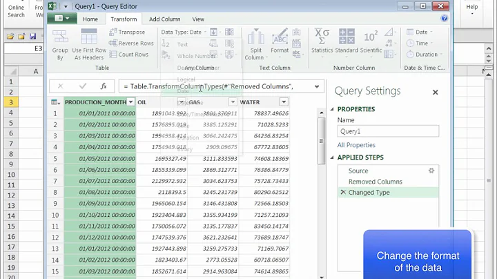Ad Hoc Reporting of Production Data Using Microsoft Excel