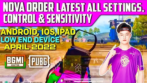 (2022) NOVA ORDER NEW SENSITIVITY CODE / NOVA ORDER CONTROL CODE BGMI / PUBG 1.9 Update Sensitivity