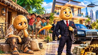 🥔 Everyone Mocked the Poor Potato... Then He Worked Hard to Become a Millionaire! 😱💰🔥 | #Vegetabl...