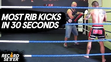 World Record: 70 Rib Kicks In 30 Seconds!