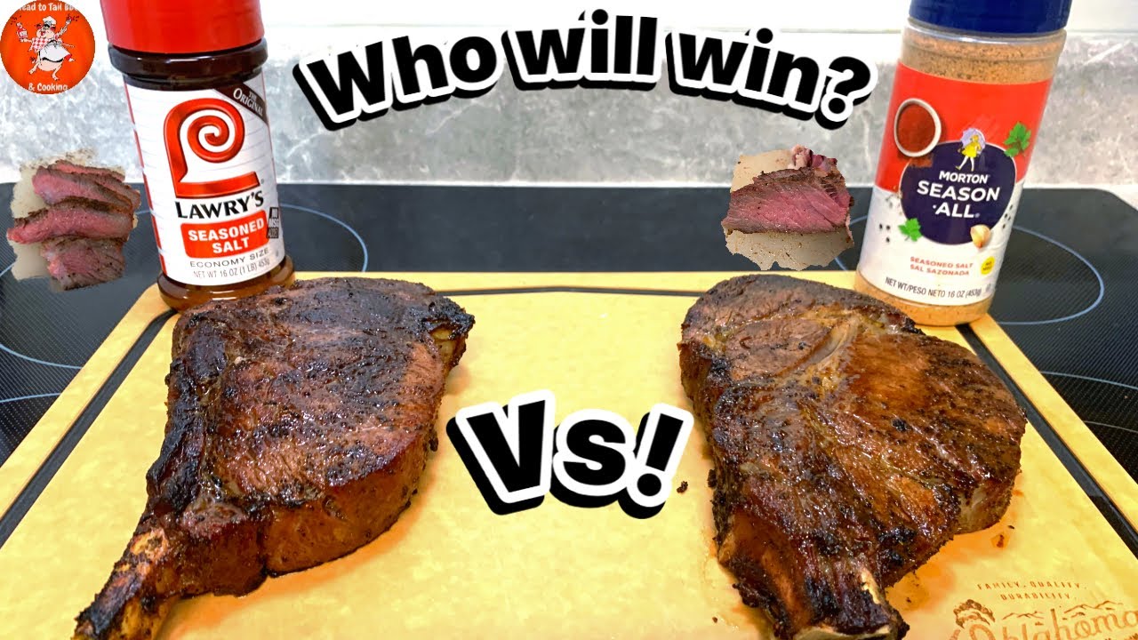 Seasoning Showdown: Lawry's vs. Morton's Salt  Taste Test Battle!  #seasoningsalt #tastetest #steak 