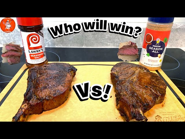 Seasoning Showdown: Lawry's vs. Morton's Salt  Taste Test Battle!  #seasoningsalt #tastetest #steak 