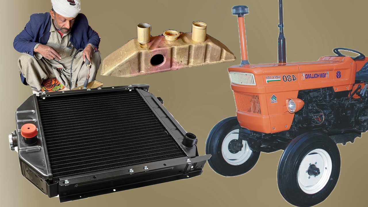 Removed Radiator Tractor A tractor new radiator fitting skill and amazing work on local workshop ...