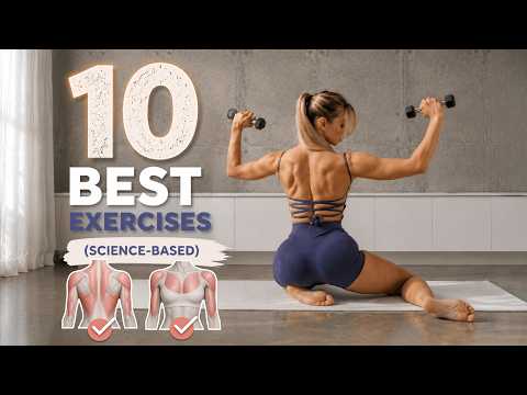 10 SCIENCE BASED Exercises to Target Every Part of UPPER BODY! (Minimal Equipment, Home Workout)