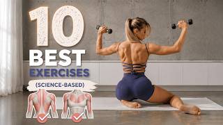 10 SCIENCE BASED Exercises to Target Every Part of UPPER BODY! (Minimal Equipment, Home Workout)