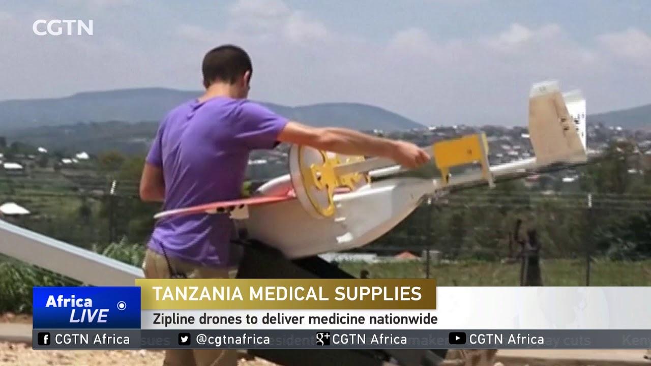 Zipline drones to deliver medicine in Tanzania YouTube