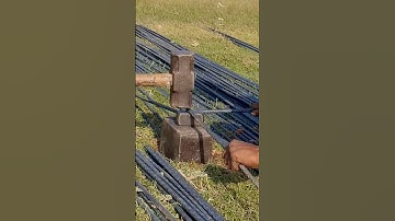 GENIUS Way to Cut Rebar WITHOUT Any Power Tools! ⚒️ #shorts