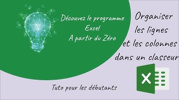 Excel de A à Z GÉRER les LIGNES et COLONNES: agrandir, ajuster, ajouter, effacer, uniformiser