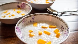 Coconut Tapioca Pearls with Mango