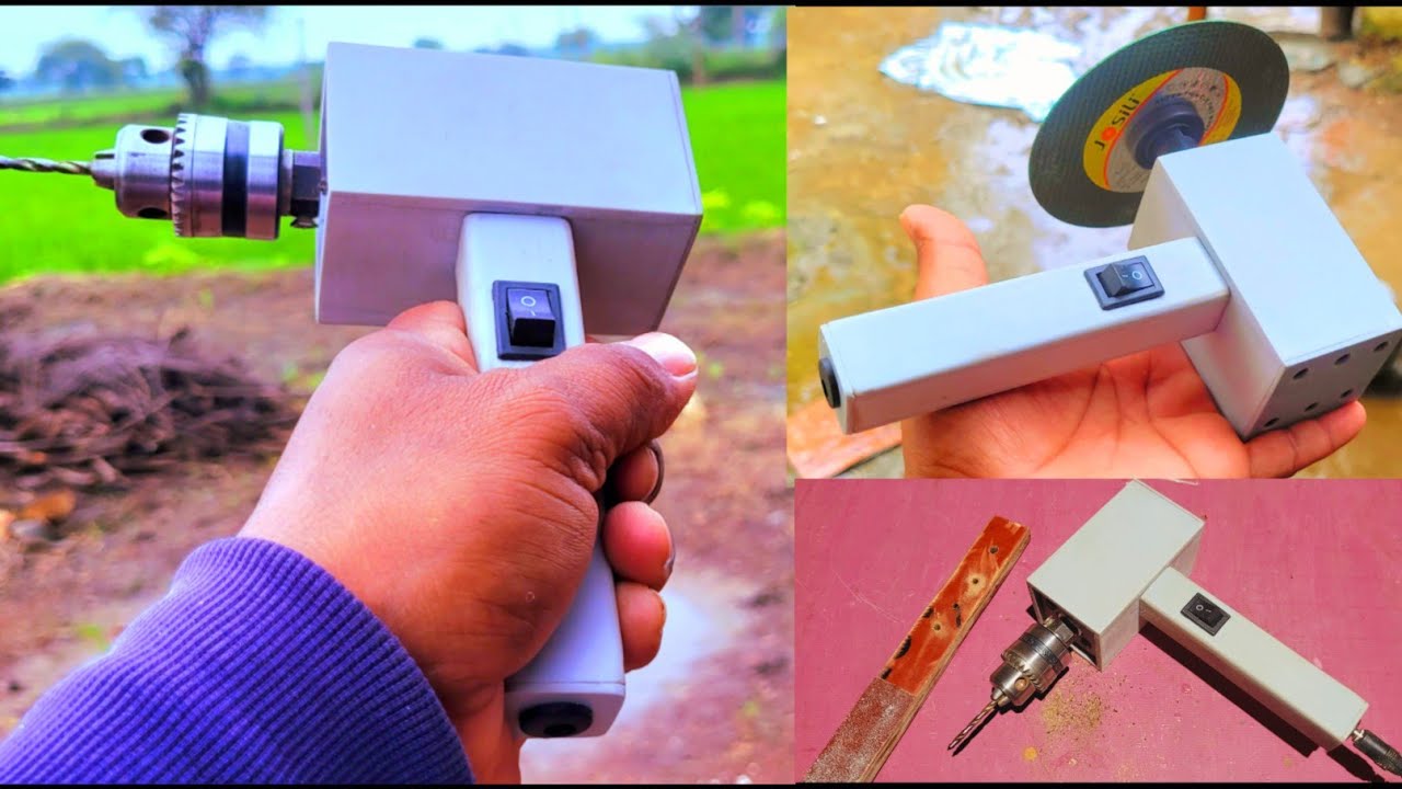 How to make Mini Drill Machine & Angle Grinder